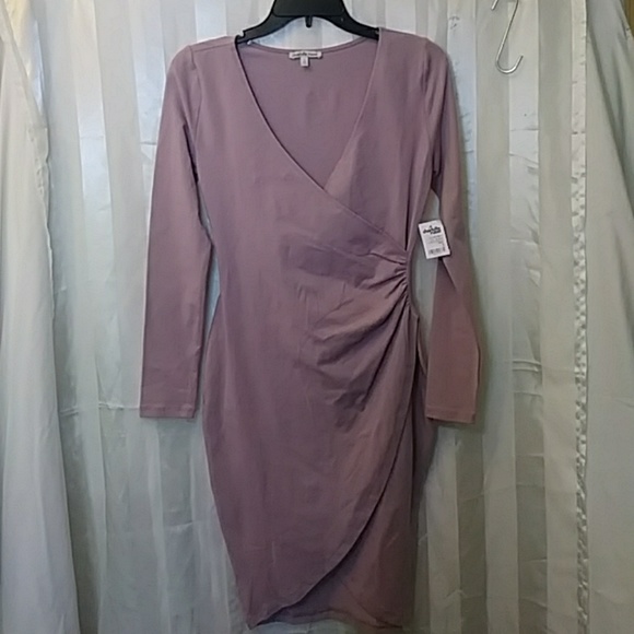 CR Surplice Bodycon Wrap Dress - Picture 3 of 5